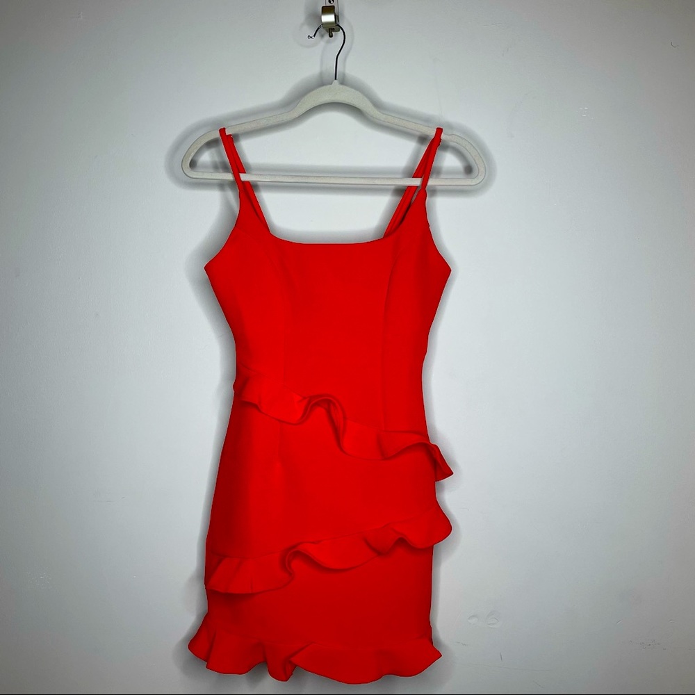 Beautiful ruffled mini dress!